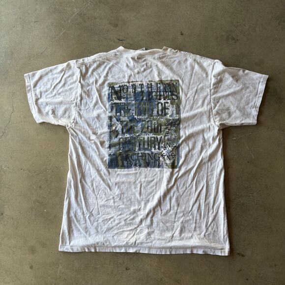 VINTAGE 90S NORTHERN LIGHTS MARCHING BAND T-SHIRT GRAPHIC MENS XL SMALL HOLE - Picture 1 of 6